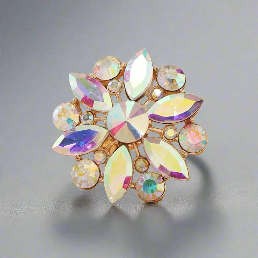 Iridescent Floral All-Fit Ring