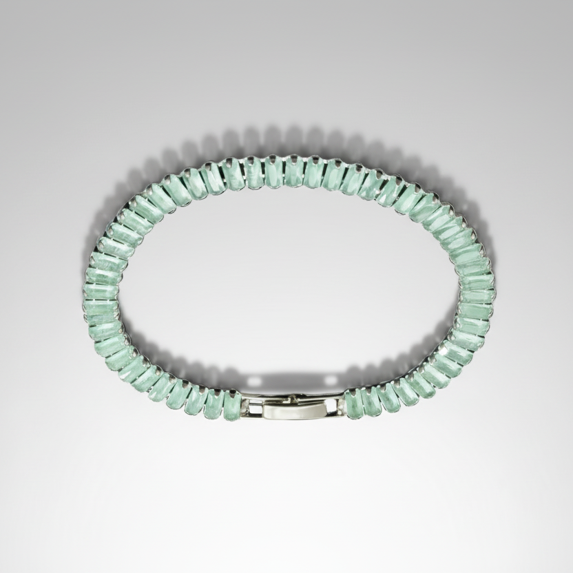 Soft Green Tennis Bracelet