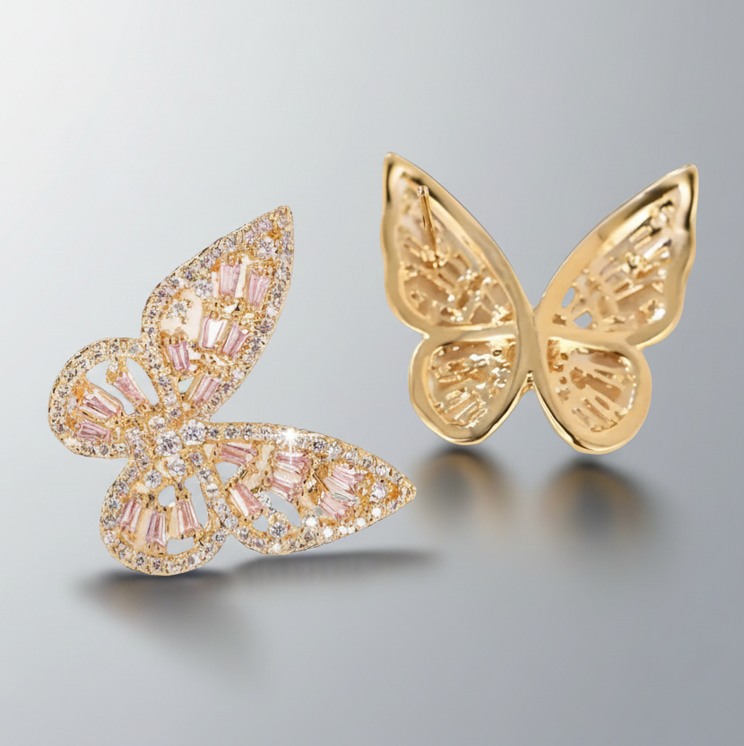 Butterfly Zircon Earrings