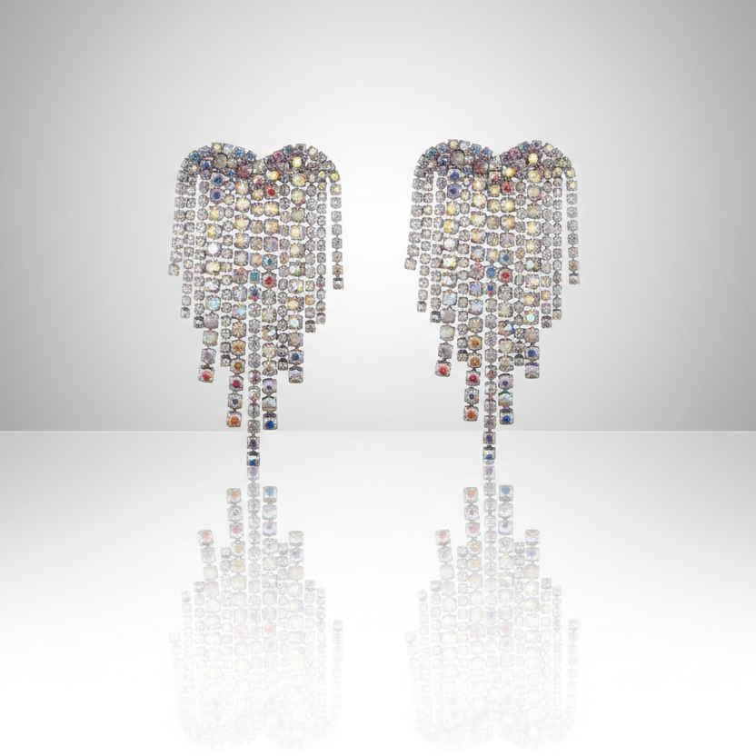 Heart Tassel Earrings