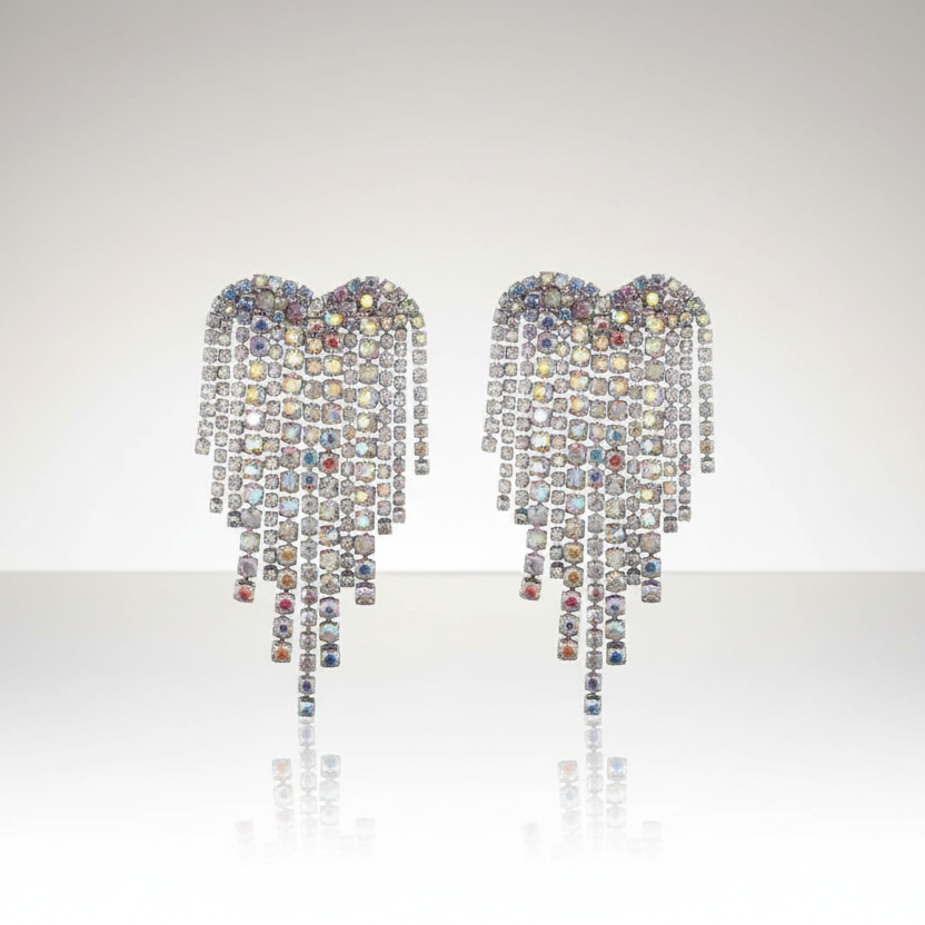 Heart Tassel Earrings