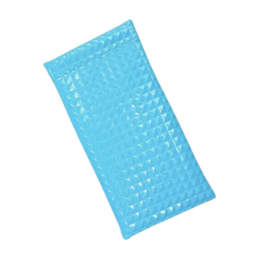 Textured Eyeglasses Case Blue