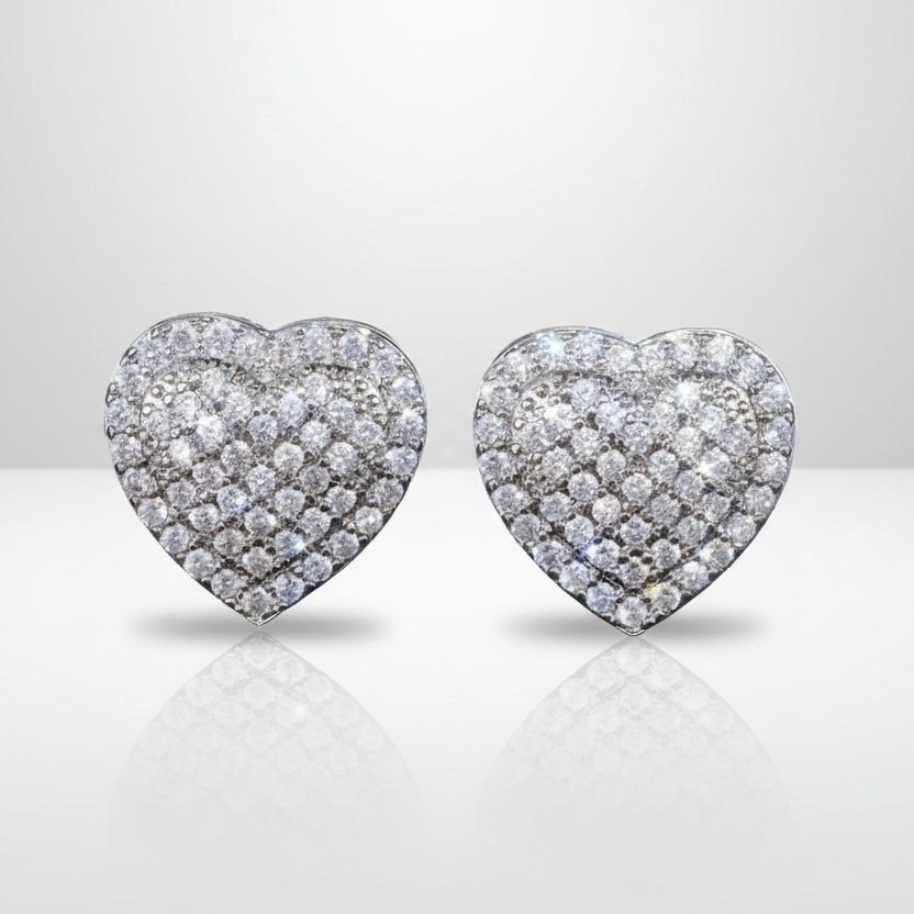 Heart Stud Earrings