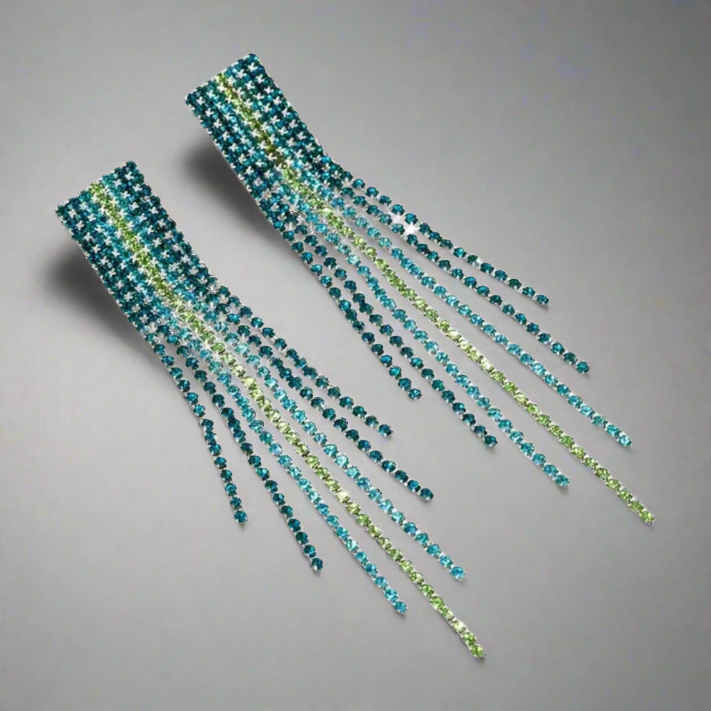 Peacock Tassel Earrings