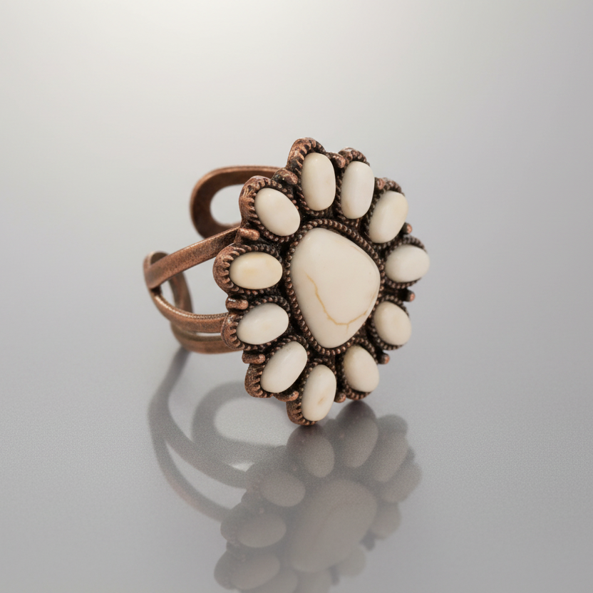 Triangular Turquoise Ring