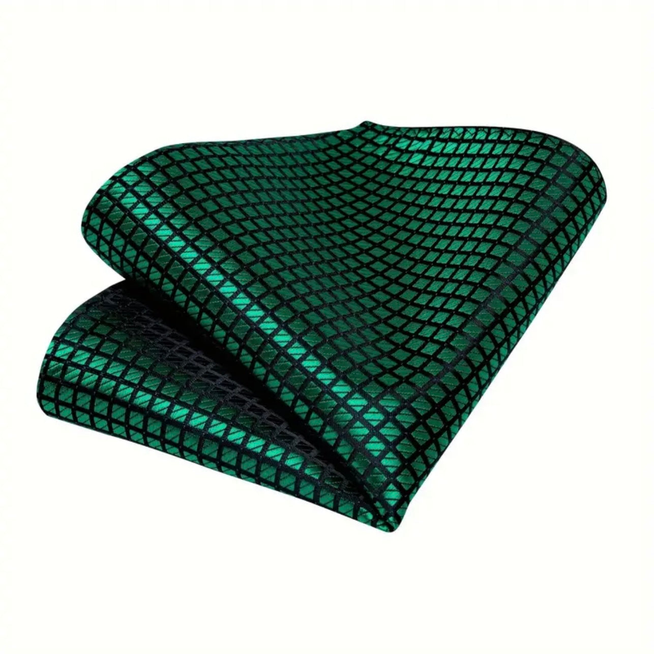 Green Black Plaid Necktie Box Set