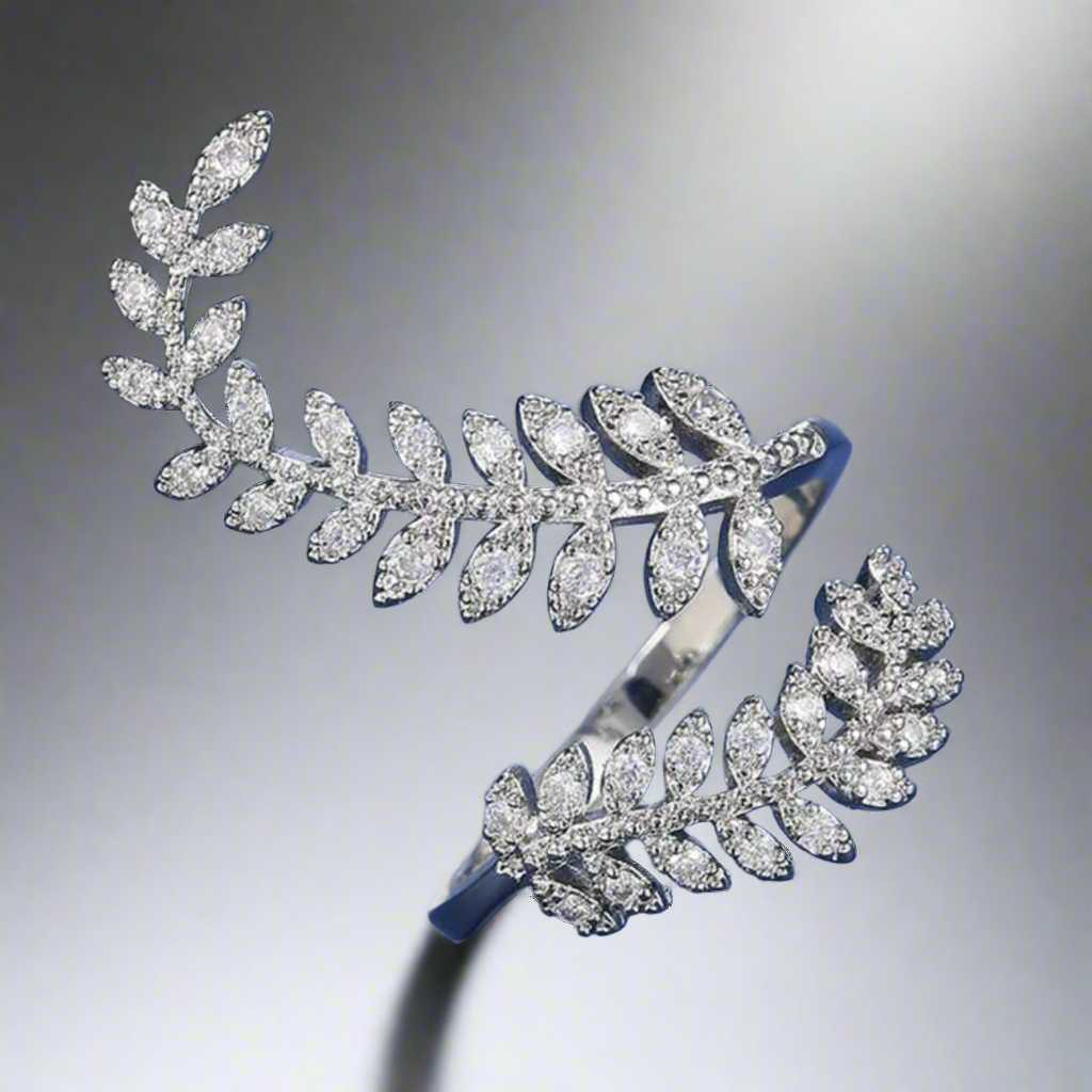 Leaf All-Fit Ring in Silver