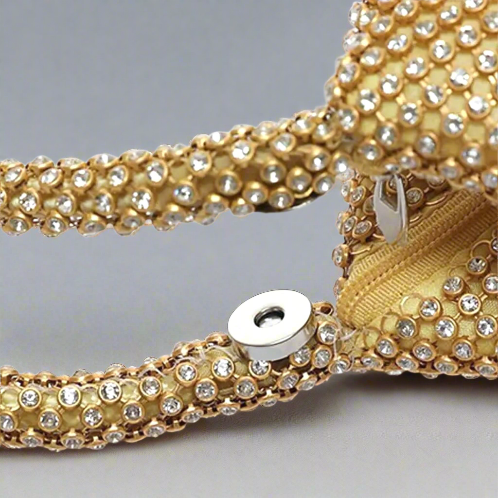 Gold Rhinestone Evening Bag