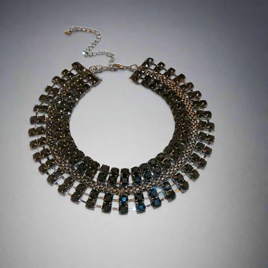 Black Rhinestone Choker Necklace