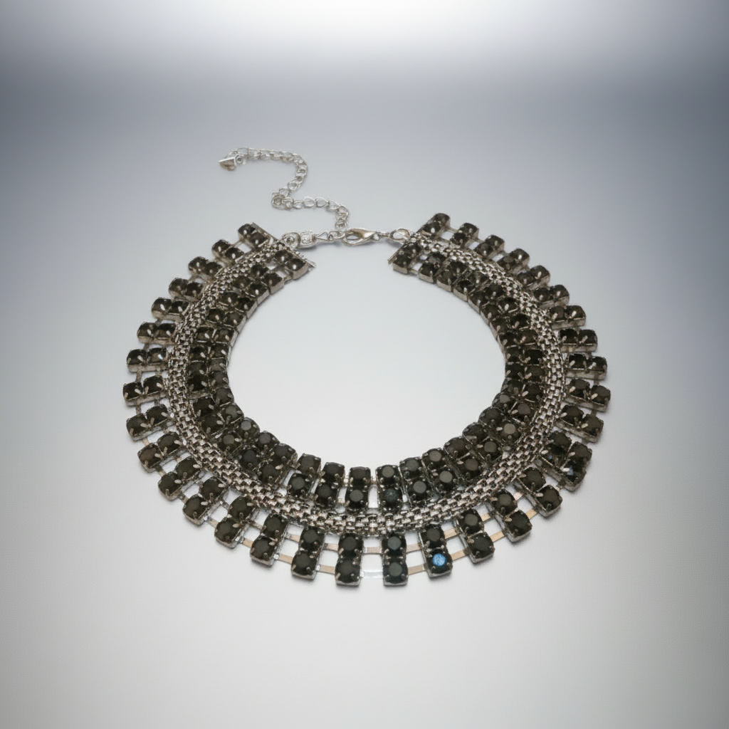 Black Rhinestone Choker Necklace