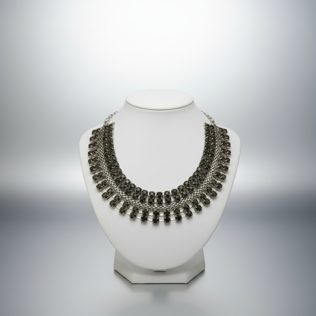 Black Rhinestone Choker Necklace