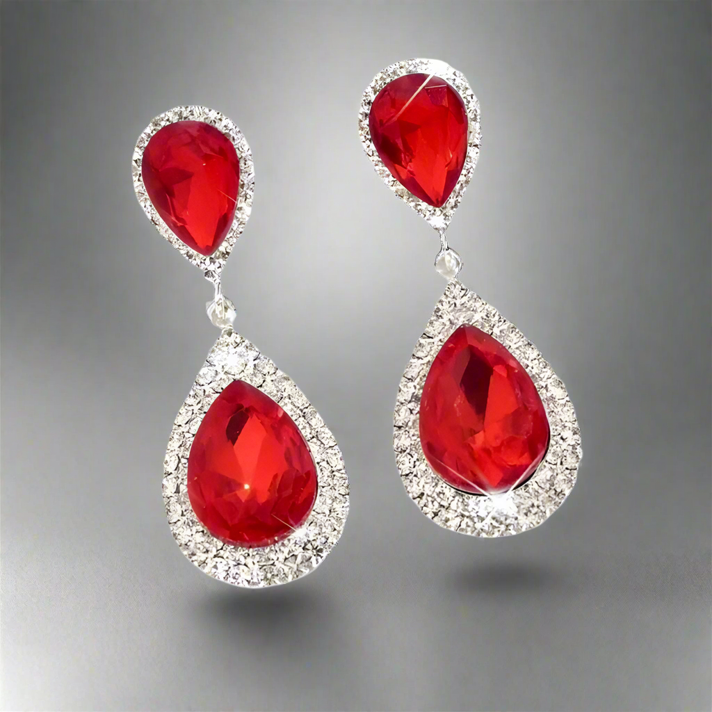 Vibrant Water Drop Earrings