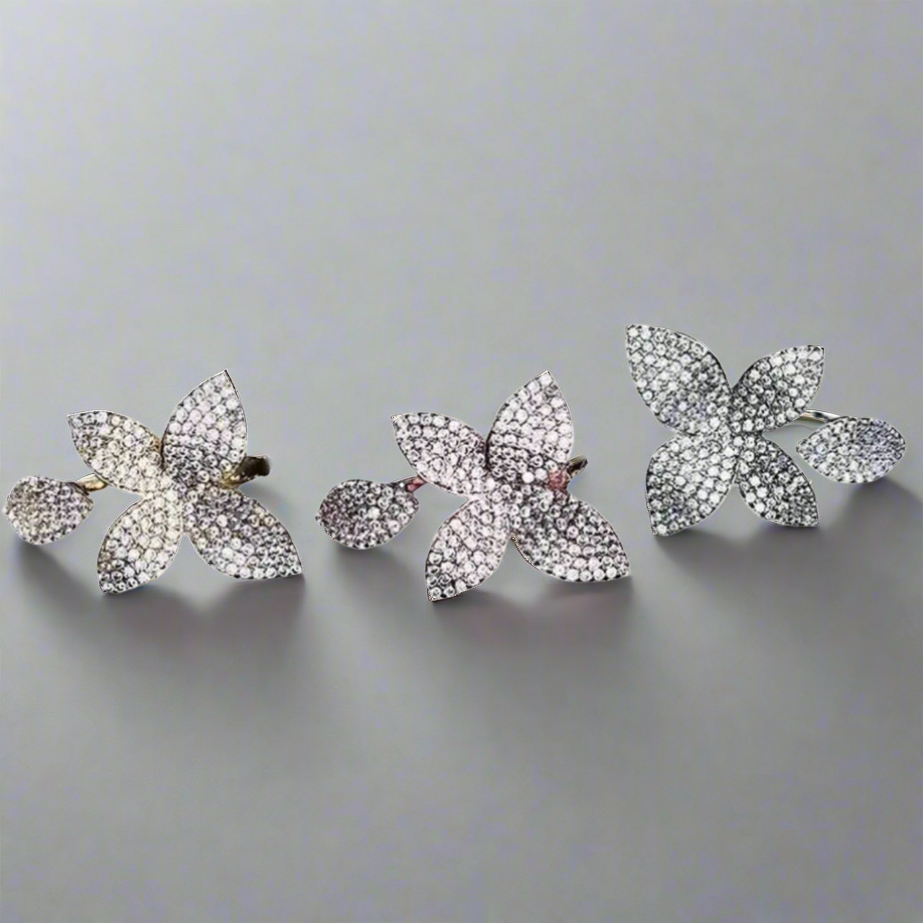 Flowering Silver Petite Ring