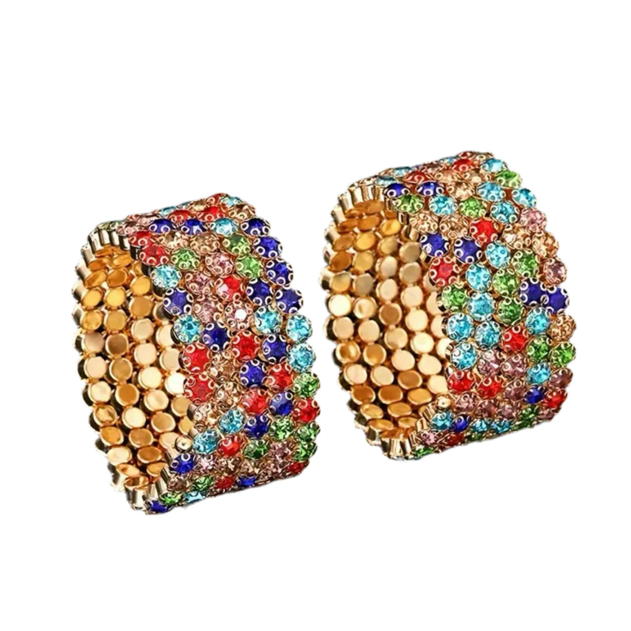 Multicolor 6 Row Flexible Bracelet