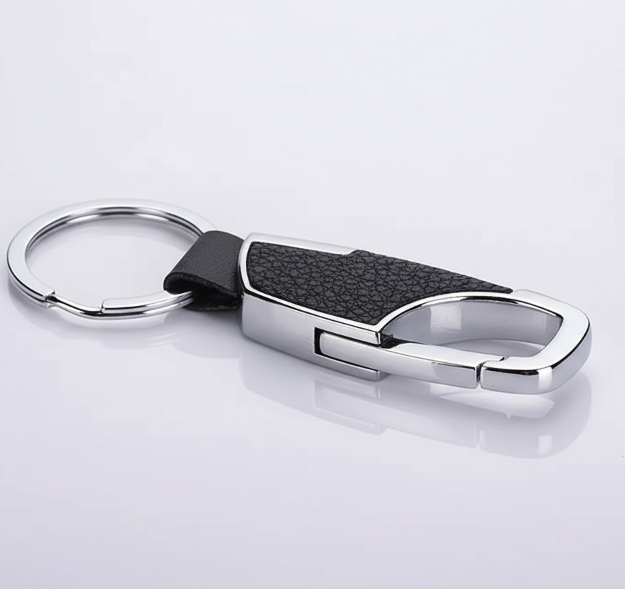 Black Keychain With Clip