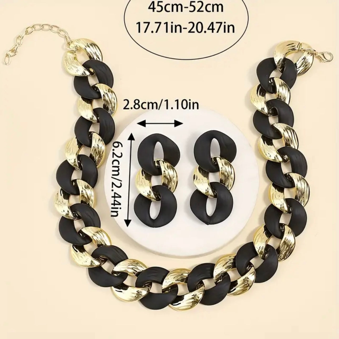 Black Gold Jewelry Set