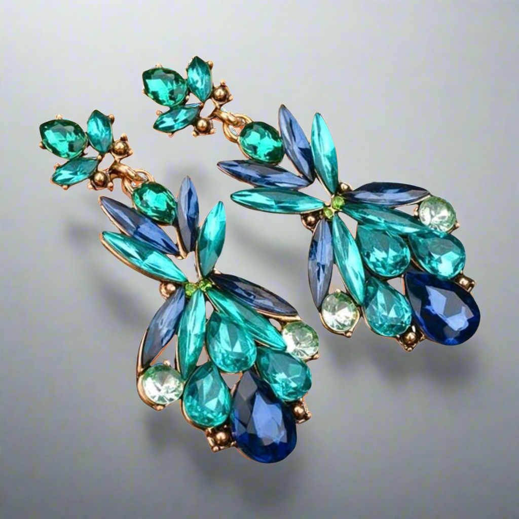 Peacock Vintage Vibe Earrings