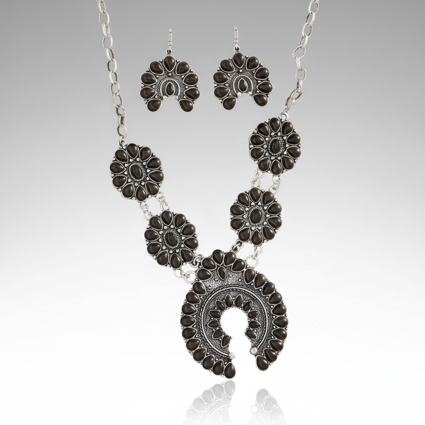 Squash Blossum Turquoise Set