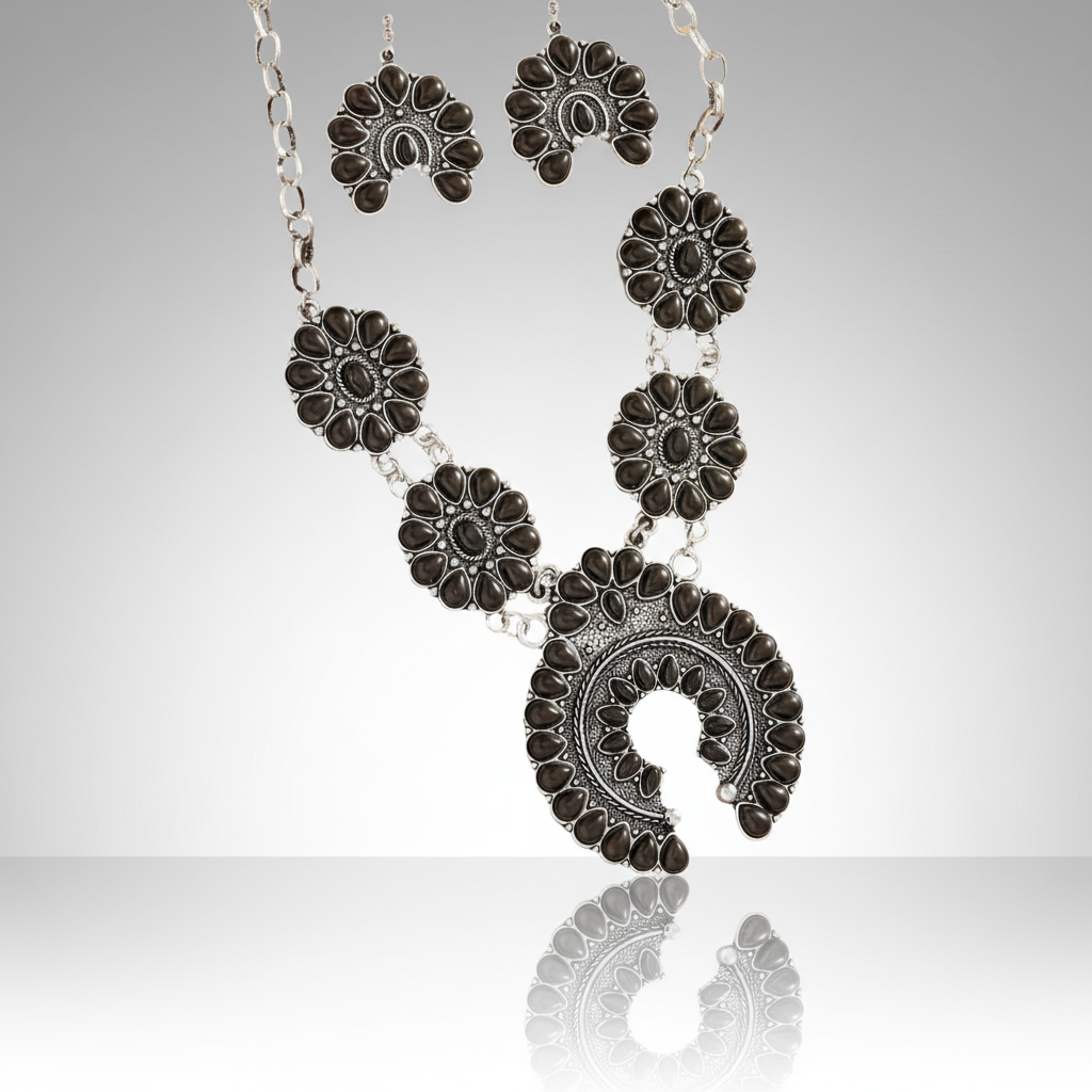 Squash Blossum Turquoise Set