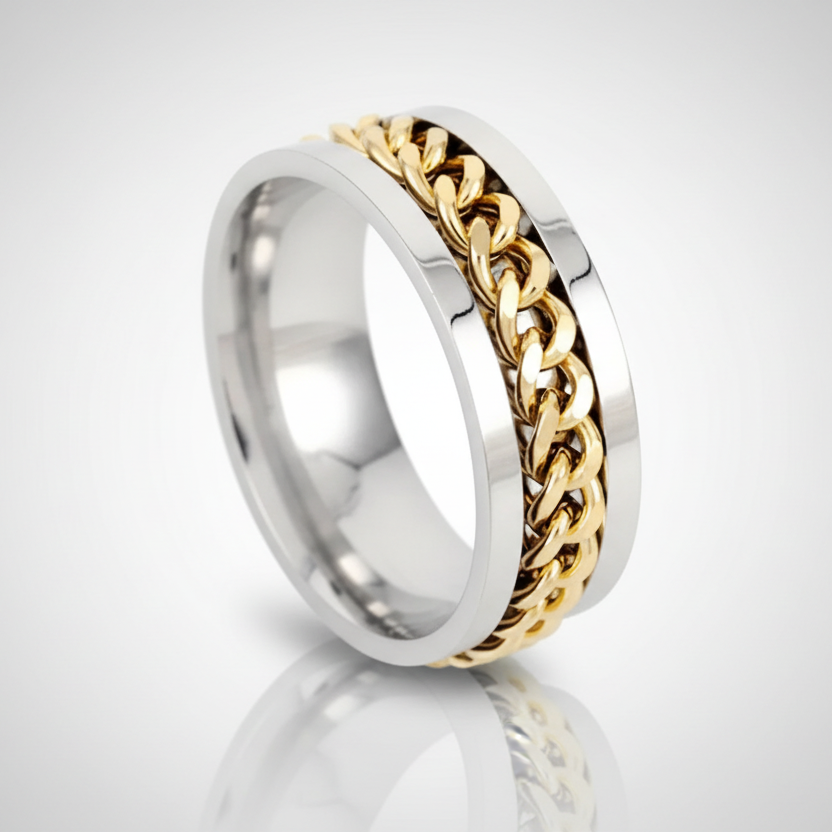 Chain Spinner Stainless Steel Ring