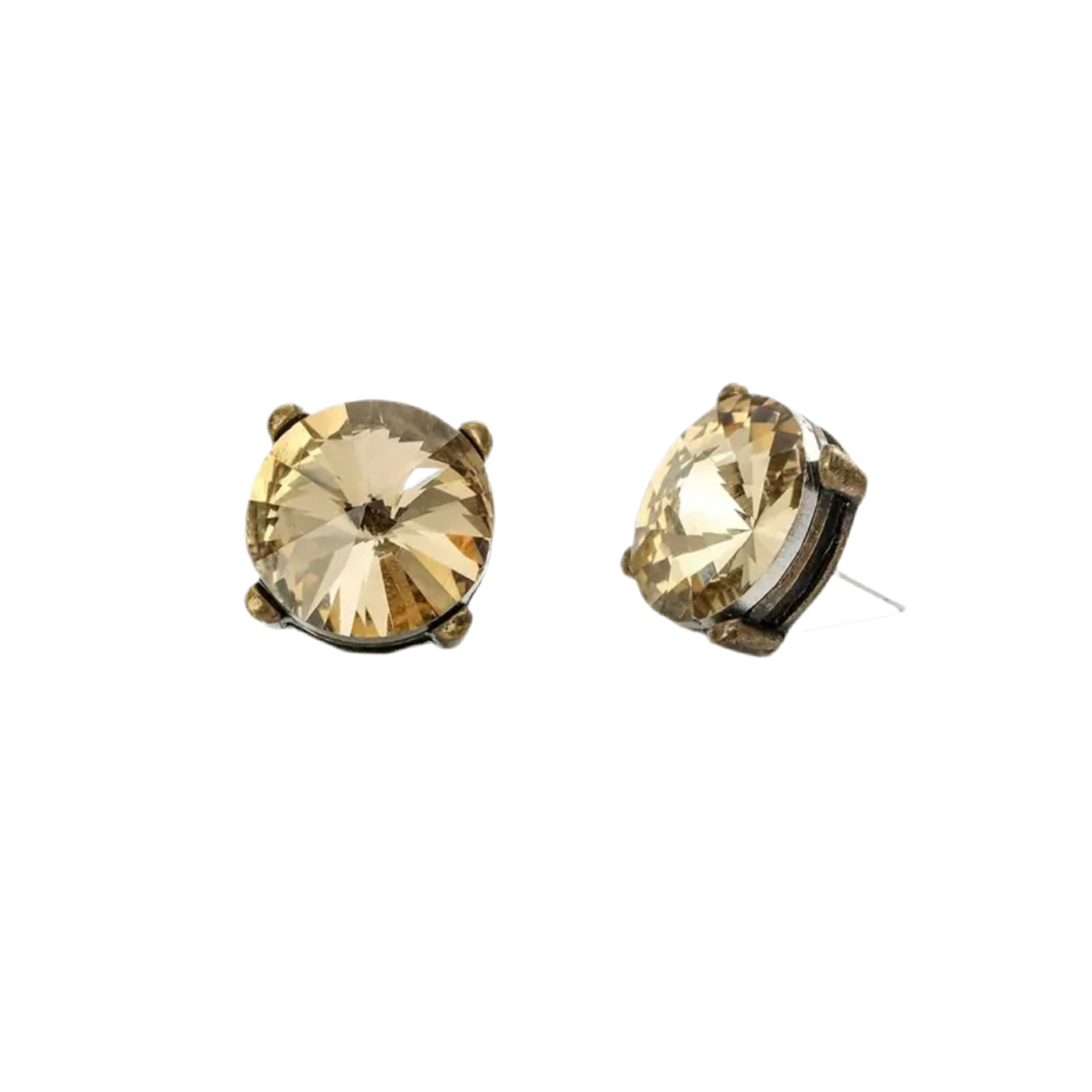 Vintage Inspired Clear Stud Earrings
