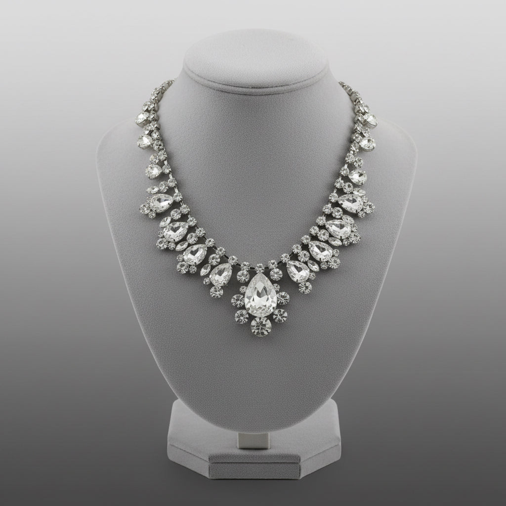 Water Drop Bling Necklace