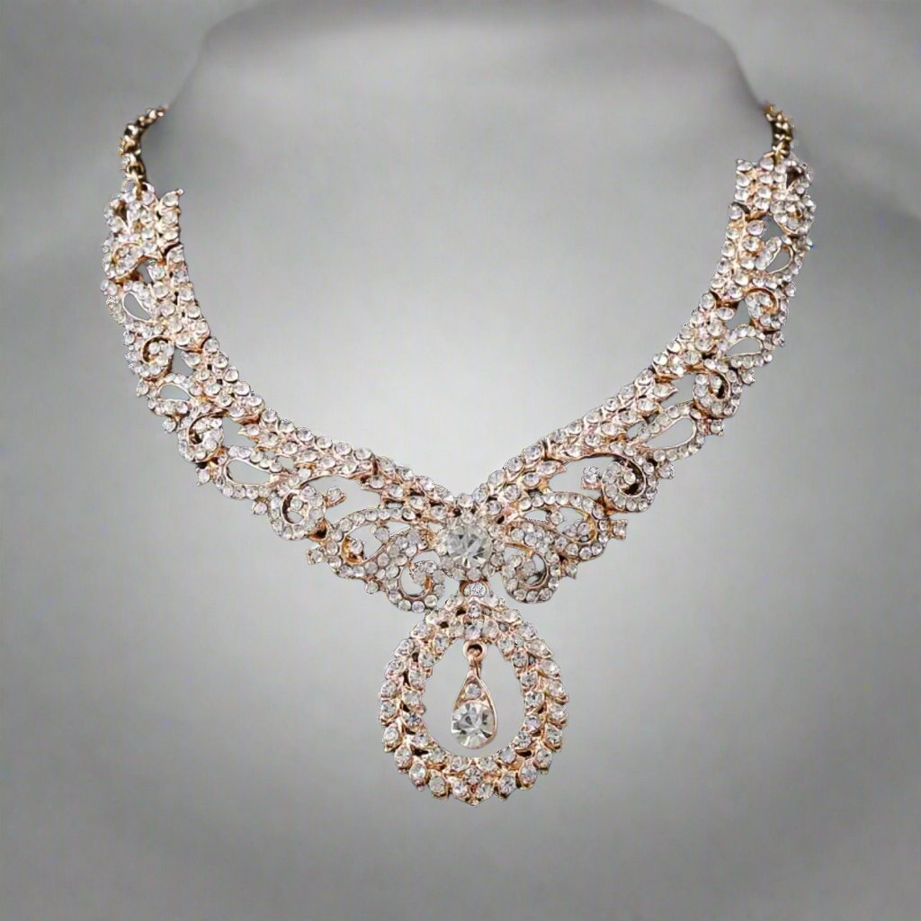 Rose Gold Pendant Jewelry Set