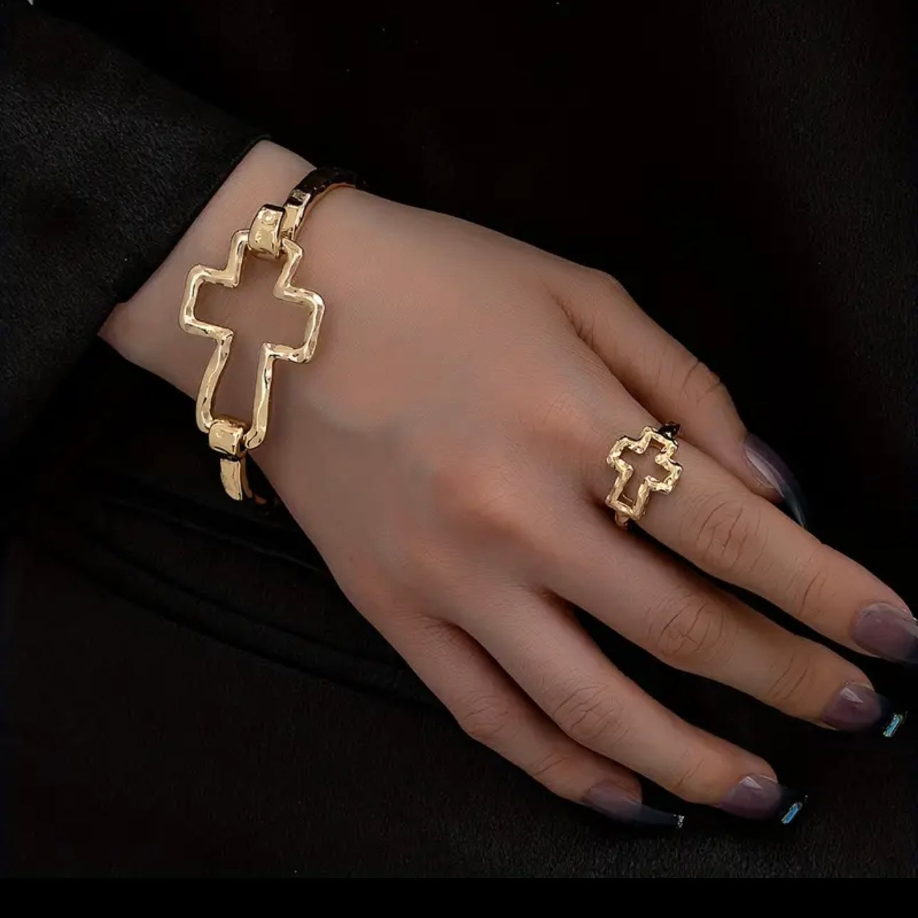 Cross Gold Bracelet