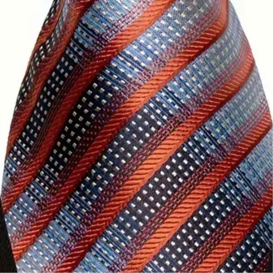 Orange Maroon Necktie Set