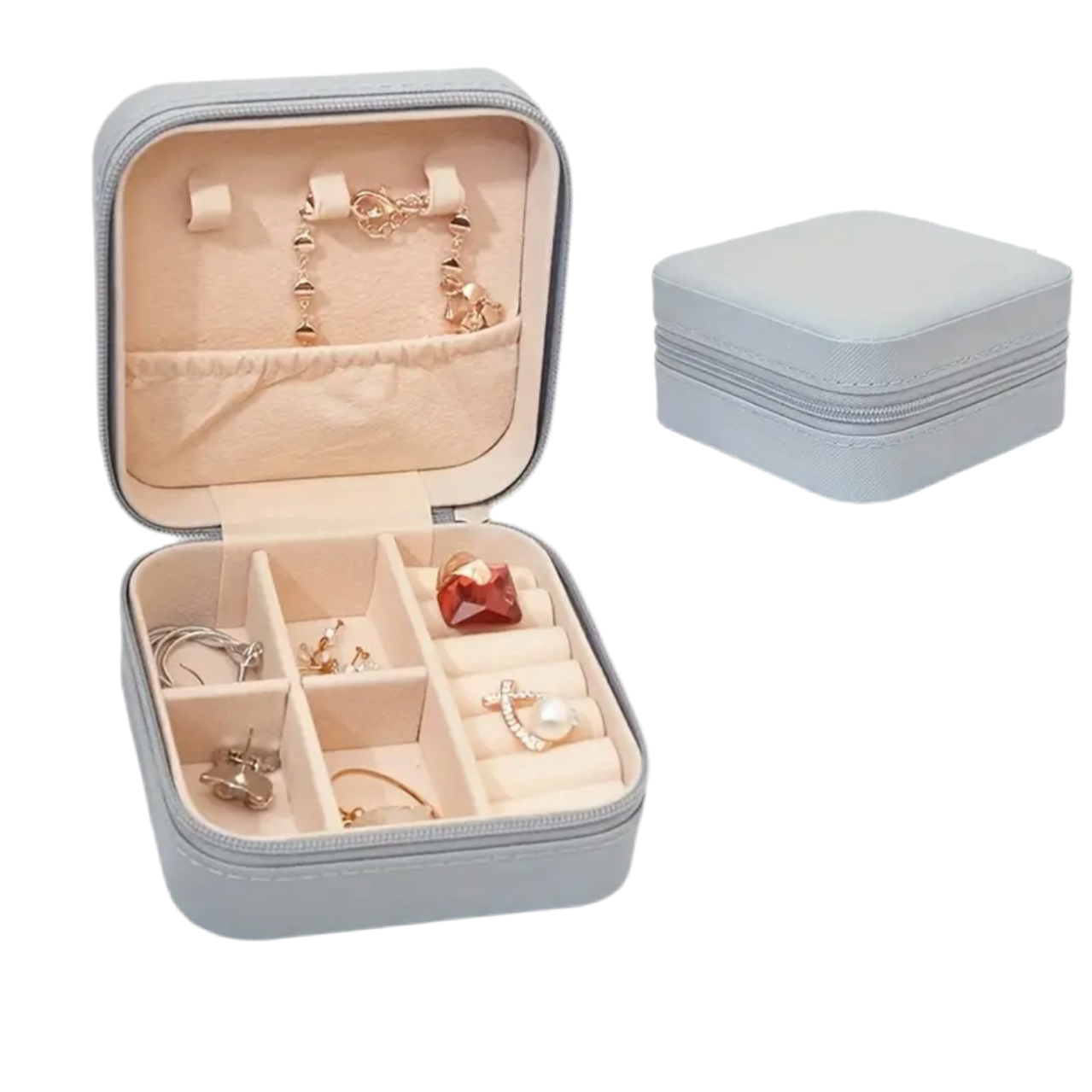 Jewelry Storage Case Rose Red