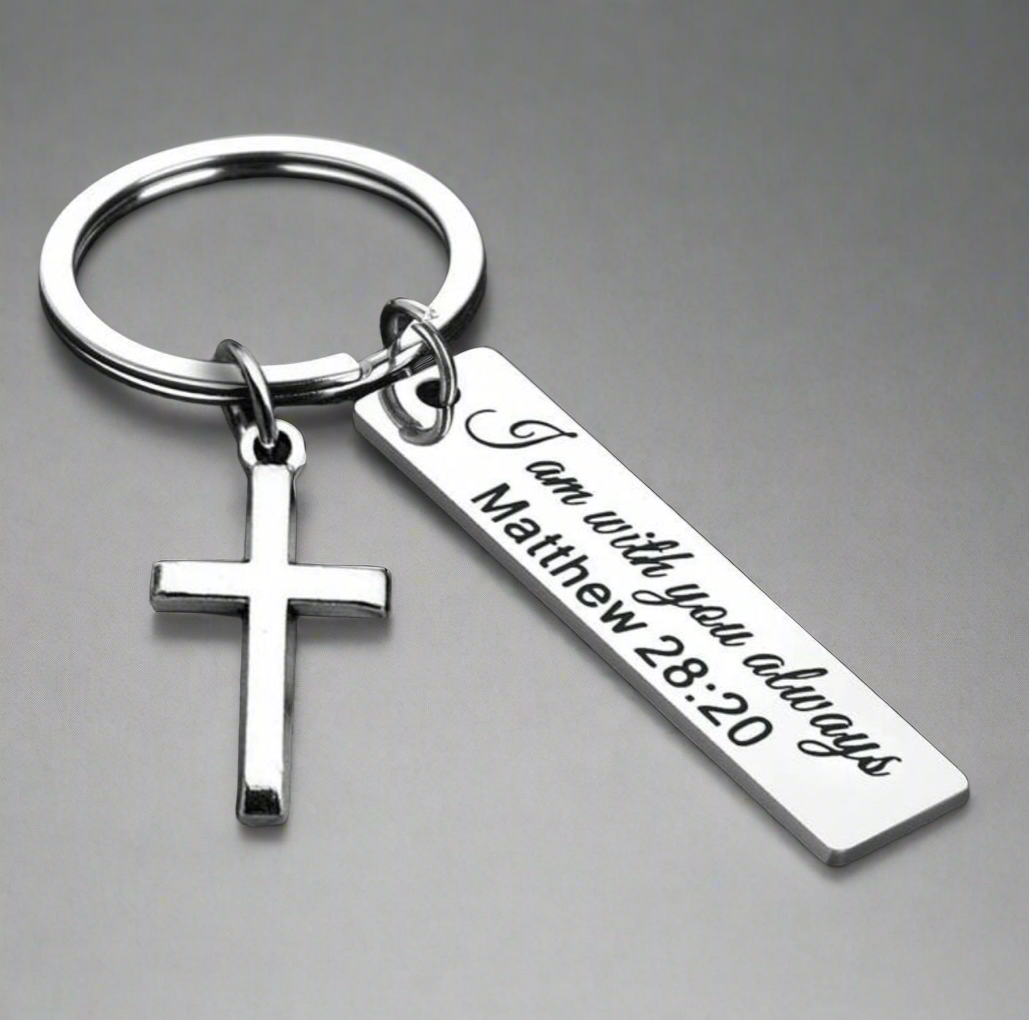 Matthew 28:20 Keychain