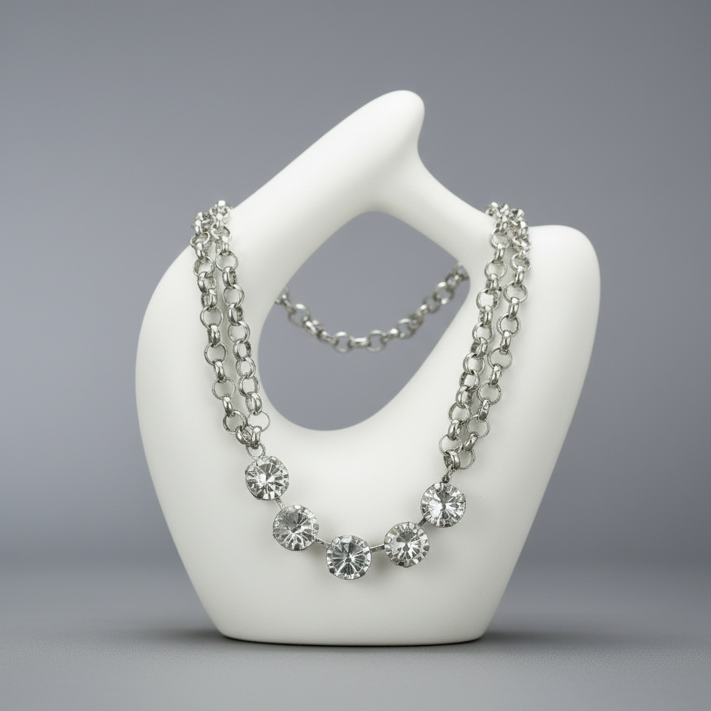 Crystal Links Necklace