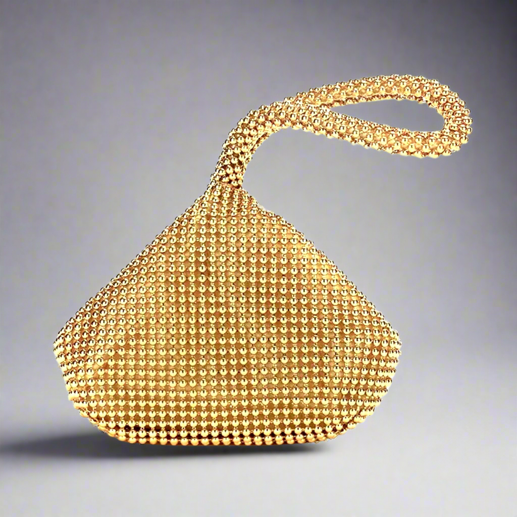 Gold Rhinestone Evening Bag