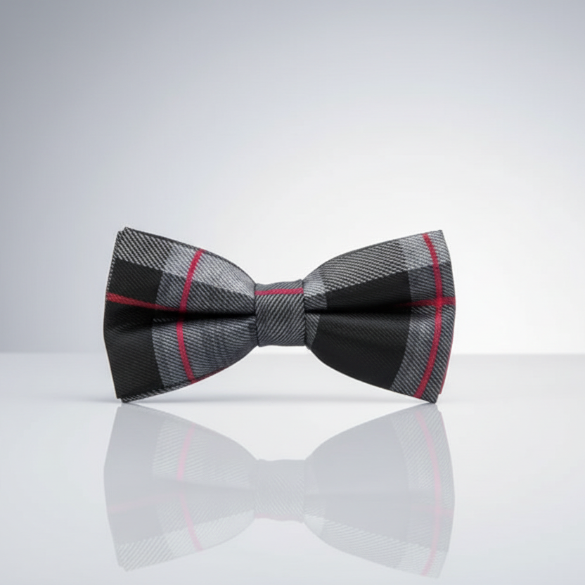Red & Black Suspenders & Bow Tie Set