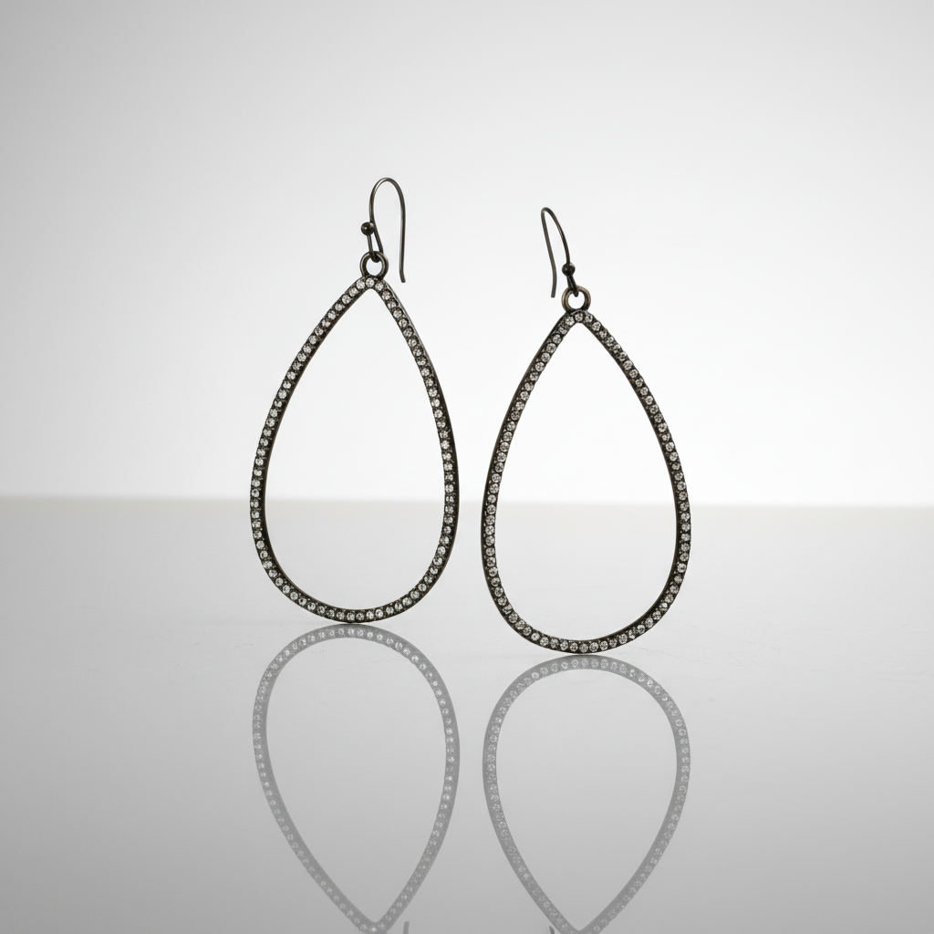Bronze Water Drop Earrings
