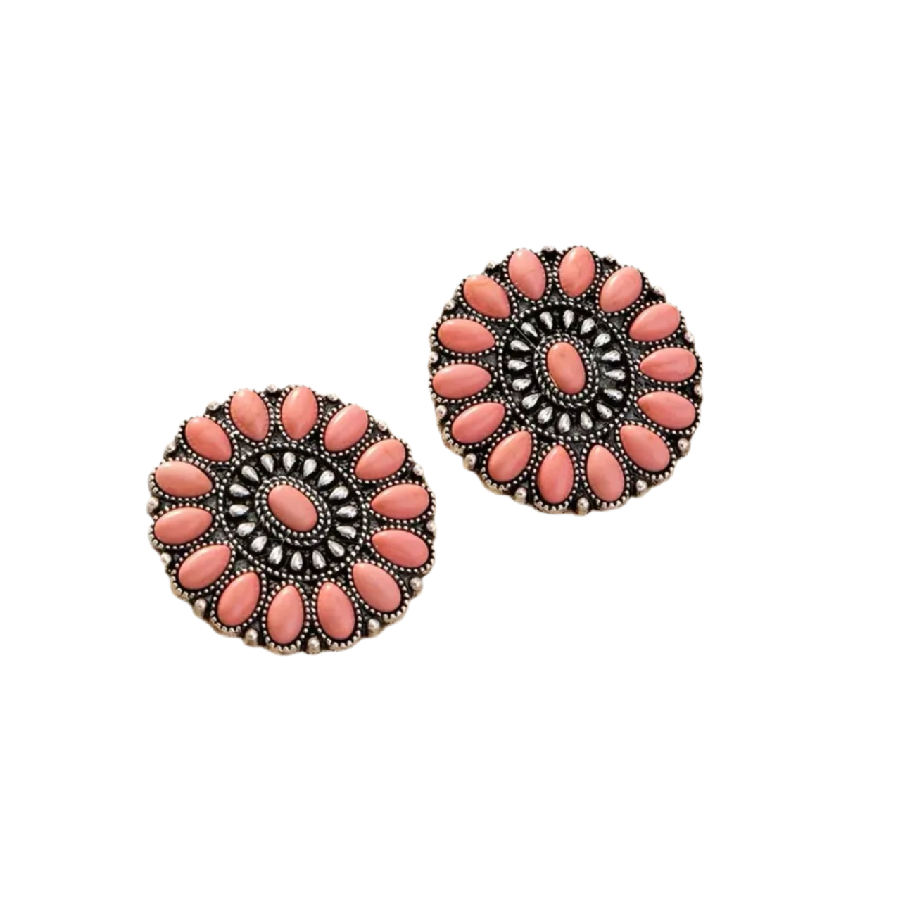 Coral Turquoise Earrings