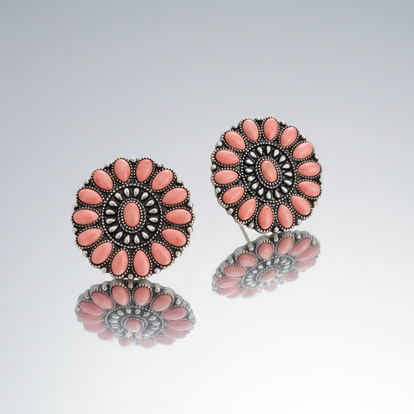 Oval Turquoise Earrings