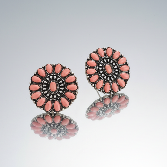 Oval Turquoise Earrings