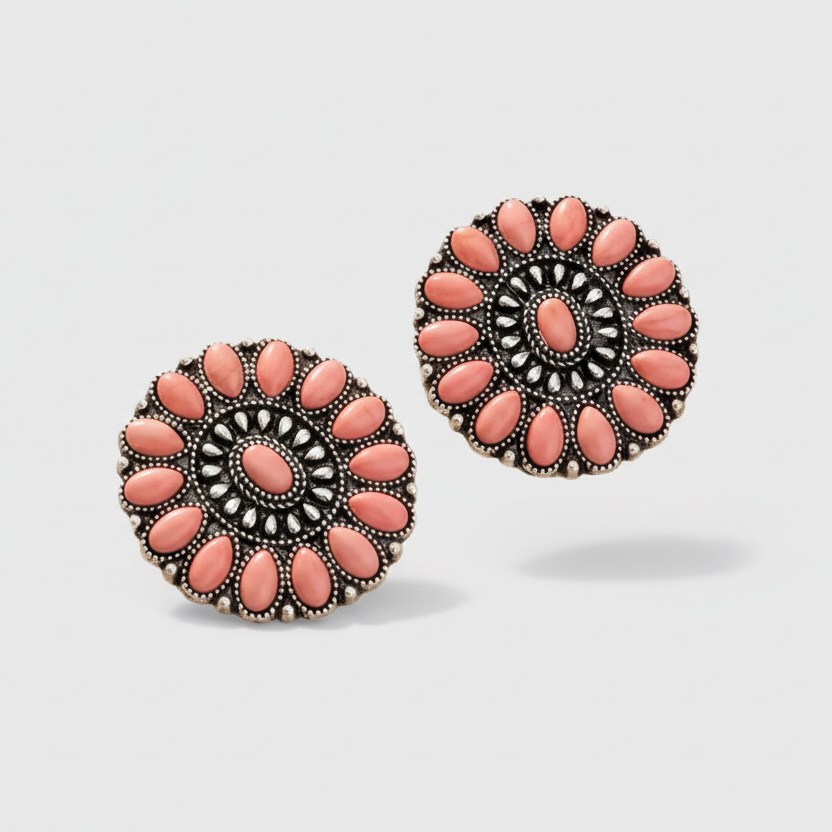 Oval Turquoise Earrings