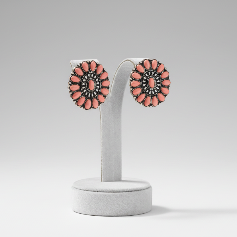 Oval Turquoise Earrings