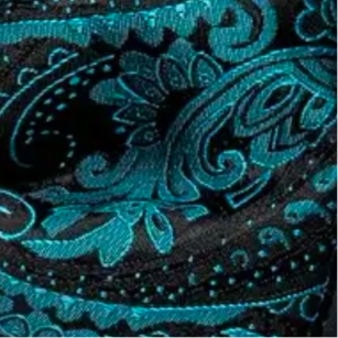 Peacock Blue Bowtie Set