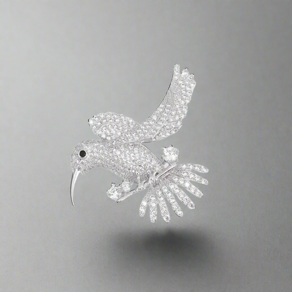 Hummingbird Clear Pin