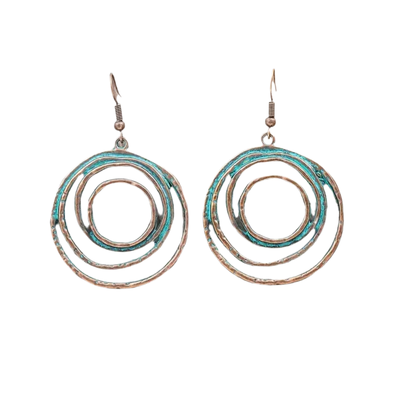 Blue Wood Boho Jewelry Set