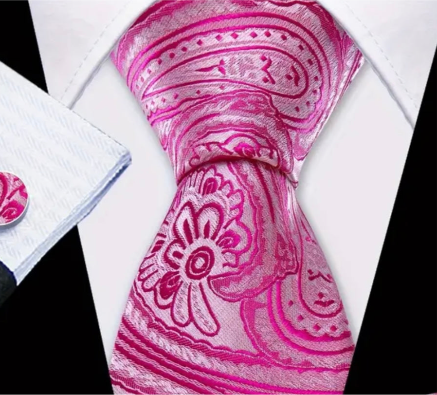 Pink on Pink Necktie Set