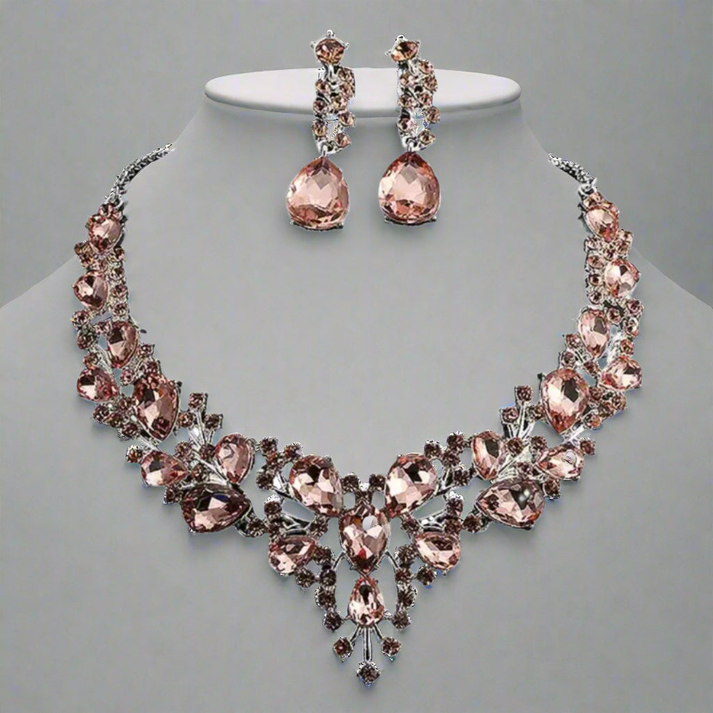 Glass Droplets Jewelry Set