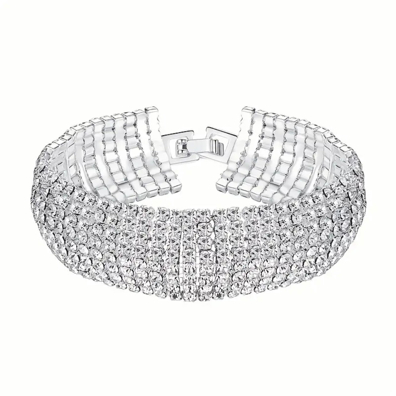 Silver Rhinestone Bracelet