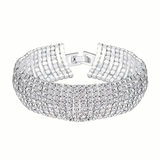 Silver Rhinestone Bracelet