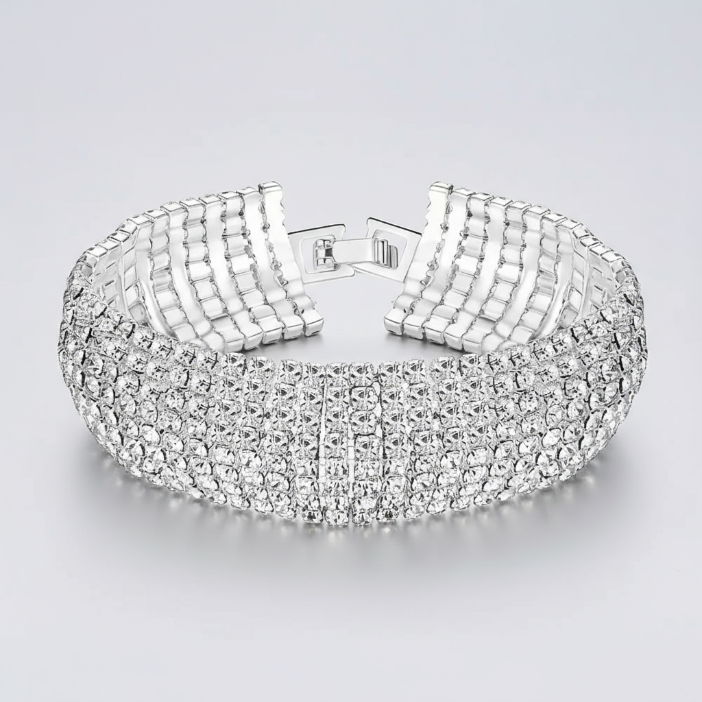 Silver Rhinestone Bracelet