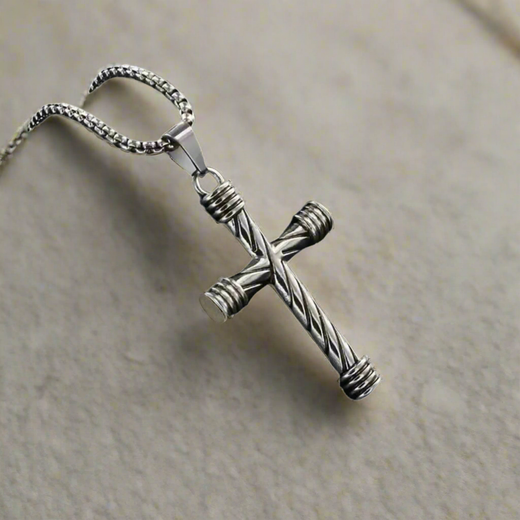 Spiral Cross Necklace