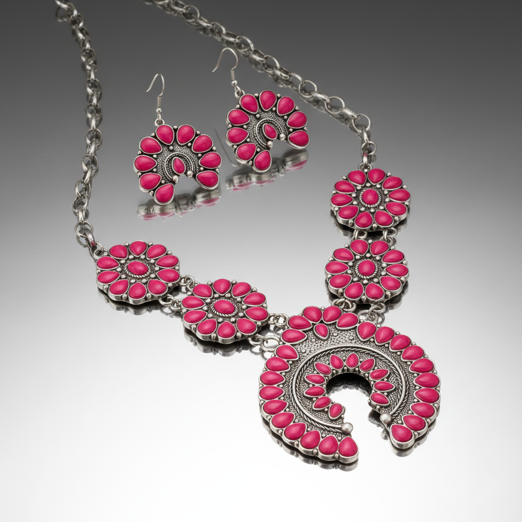 Squash Blossum Turquoise Set